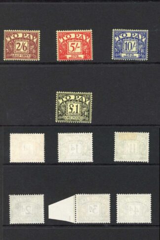 SGD56/D68 Post Due Wmk crowns Set (1 1/2d m/m others U/M)