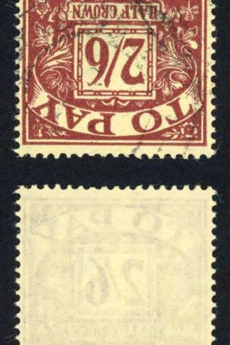 SGD65Wi 2/6 Post Due Wmk Crown sideways inverted Used Cat 15