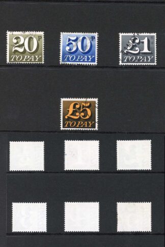 SGD77-D89 1/2p - 5.00 Set of 13 fine used