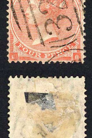 SG79 4d Bright-red (small letters) Cat 75 pounds