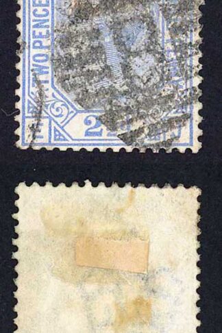 SG157 2 1/2d Blue Plate 21 Wmk Crown Cat 25 pounds