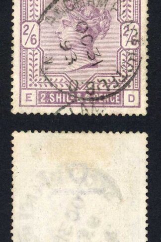 SG178 2/6d Lilac CDS Cat 100 pounds