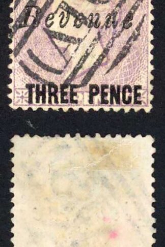 St Vincent BF11 3d on 1d lilac Revenue not sure about the postmark