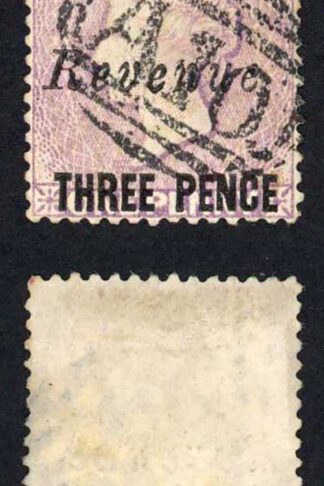 St Vincent BF11 3d on 1d lilac Revenue not sure about the postmark