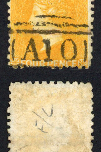 St Vincent SG12 4d yellow No Wmk the postmark looks to go so sold AS IS