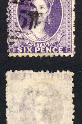 Bahamas SG45 6d Deep Violet with Forged Opt (with a picture of a genuine one)
