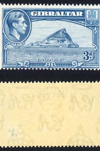 Gibraltar SG125a 3d Light Blue 14 Very fine U/M Cat 140 pounds RARE