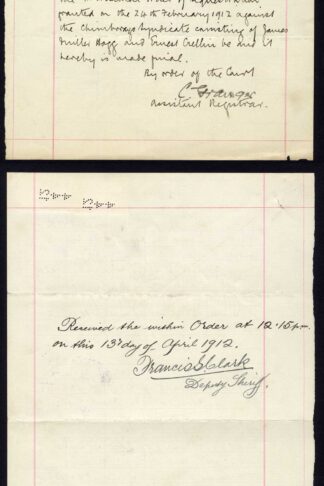 Rhodesia SG160a 5/- PAIR Double Head on a Mining Document