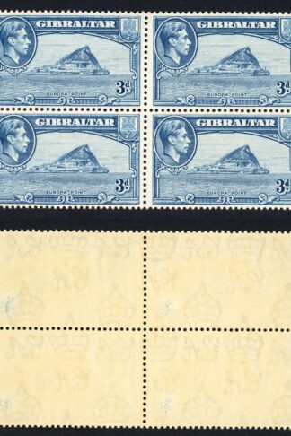 Gibraltar SG125 3d Light Blue Perf 13.5 Fine U/M Block Cat 140 pounds