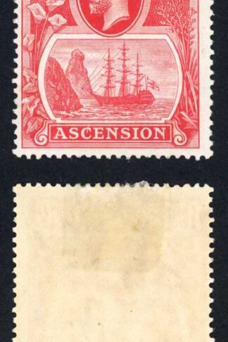 Ascension SG12e 1 1/2d Line through C M/M (hinge remainder) Cat 200 pounds