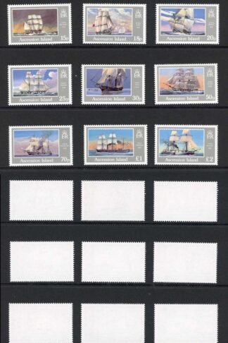 Ascension SG409/23 1986 Set of 15 Ships U/M Cat 12.50 pounds
