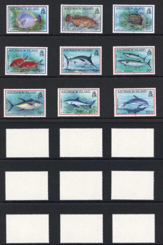 Ascension SG554/68 1991 Fish set of 15 U/M Cat 32 pounds