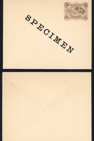 Seychelles HG3 30c Brown Envelope opt SPECIMEN Very Fine
