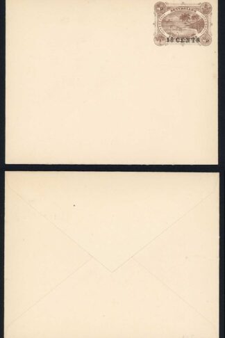 Seychelles HG4 18c on 30c Brown Envelope Fine mint