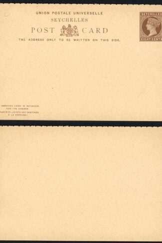 Seychelles HG6 8c Reply Card