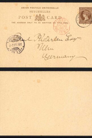 Seychelles HG3 8c Dark Brown used to Germany