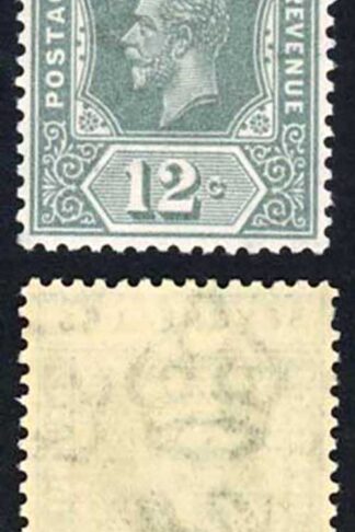 Seychelles SG107a 12c Grey Wmk Script Die 1 M/M Cat 30 pounds