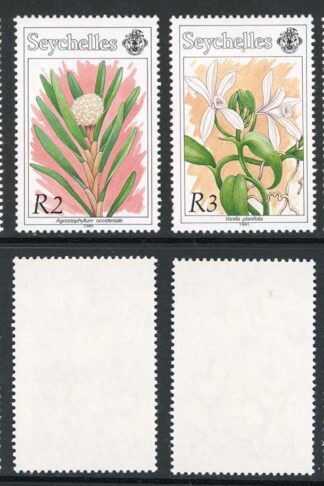 Seychelles SG795/9 1991 Orchids set U/M Cat 11 pounds