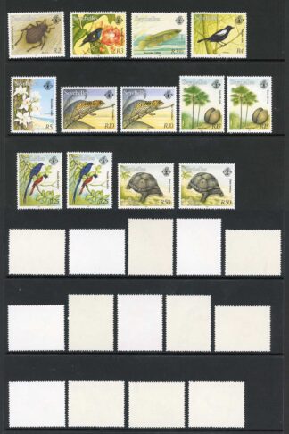 Seychelles SG815/28 1993 set with extra imprint dates U/M Cat 90++ pounds
