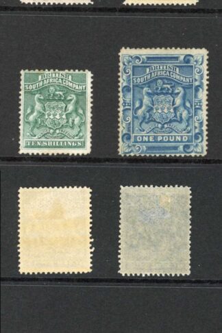 Rhodesia SG1/10 1892 Set of 8 M/M Cat 700 pounds