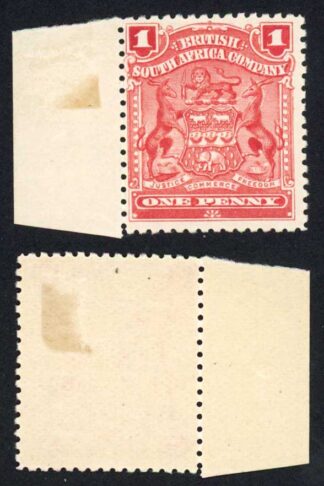 Rhodesia SG78 1d red M/M Cat 12 pounds