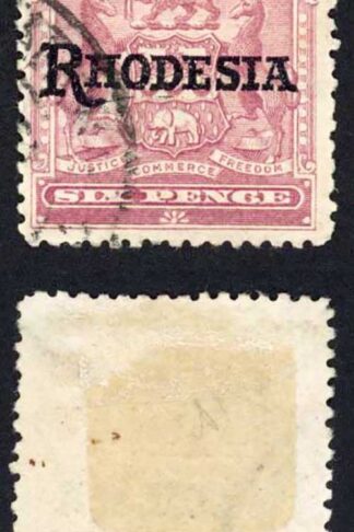 Rhodesia SG106a 6d NO STOP used Cat 90 pounds