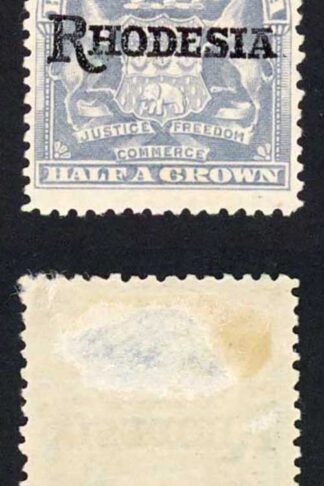 Rhodesia SG108a 2/6 NO STOP (thin under hinge) Cat 180 pounds