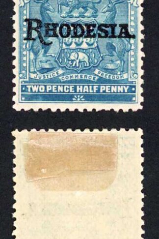 Rhodesia SG103a 2 1/2d No Right Hand serif on A M/M
