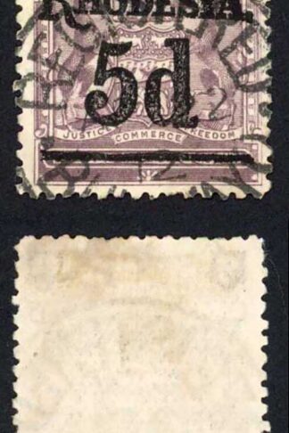 Rhodesia SG114 5d on 6d used Cat 24 pounds