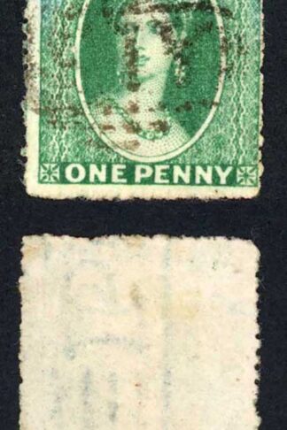 Grenada 1d blue green with sheet wmk inc the Letter P