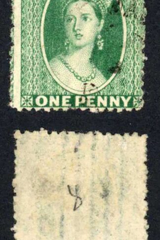 Grenada 1d Green with multiple lines sheet wmk