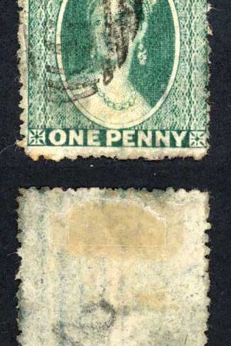 Grenada 1d blue green with multiple lines sheet wmk