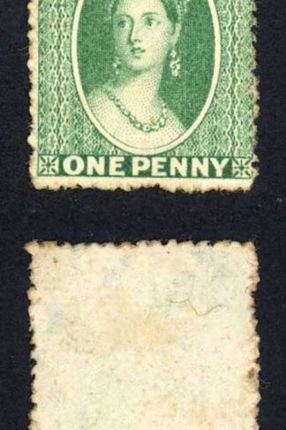 Grenada SG4 1d Green Wmk Star Mint no gum Cat 110 pounds