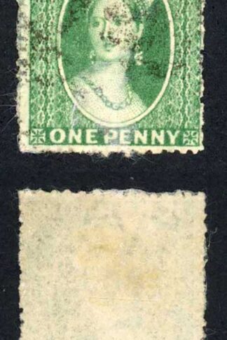 Grenada SG4 1d Green Wmk Star Fine used Cat 17 pounds