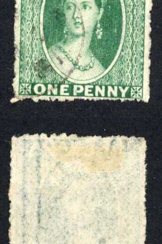 Grenada SG4 1d Green Wmk Star Fine used Cat 17 pounds