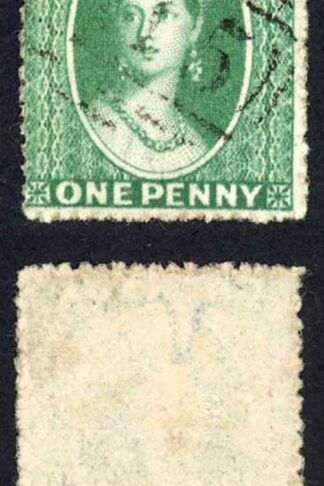 Grenada SG4 1d Green Wmk Star Fine used Cat 17 pounds