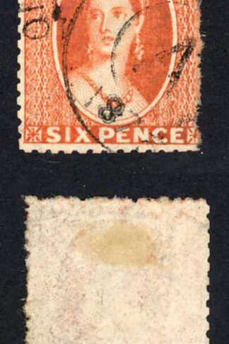 Grenada SG9 6d Vermilion Small Star wmk Cat 13 pounds