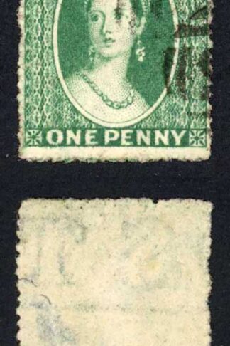 Grenada SG4 1d Green Wmk Star Fine used Cat 17 pounds