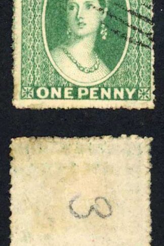 Grenada SG4 1d Green Wmk Star Fine used Cat 17 pounds