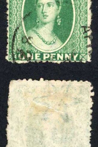 Grenada SG4a 1d Green Wmk Star Sideways Fine used Cat 35 pounds