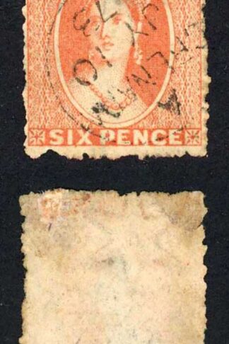 Grenada SG9 6d Vermilion Small Star wmk Cat 13 pounds