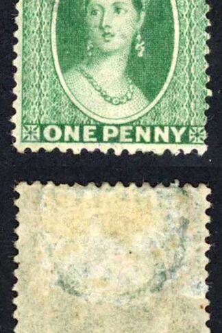 Grenada SG14 1d green wmk Large Crown Upright Perf 14 M/M Cat 85 pounds