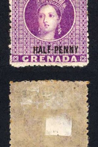 Grenada SG21 1/2d Deep Mauve Wmk Large Star sideways M/M Cat 17 pounds