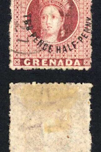 Grenada SG22 2 1/2d Rose-lake Wmk Large Star used Cat 11 pounds
