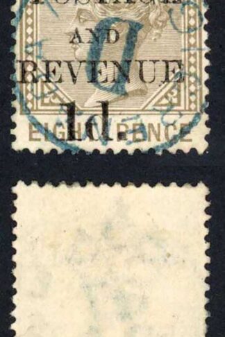 Grenada SG46 1d on 8d Blue cancel Cat 21++ pounds
