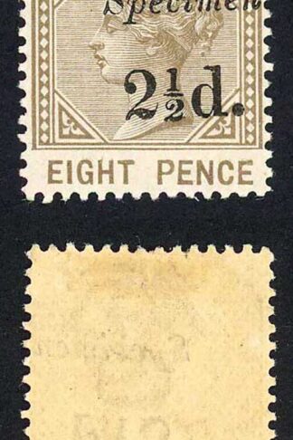 Grenada SG47s 2 1/2d on 8d opt SPECIMEN M/M Cat 65 pounds