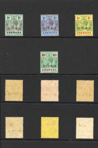 Grenada SG89s/101s Set of 10 opt Specimen M/M (6d no gum) Cat 225 pounds