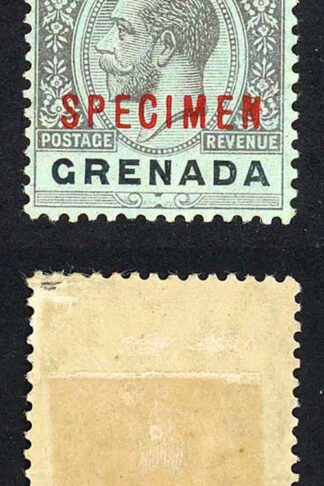 Grenada SG98as 1/- white back opt Specimen M/M (hinge remainder) Cat 35 pounds