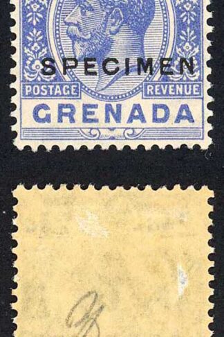 Grenada SG119s 2 1/2d Bright Blue wmk Mult Script opt Specimen M/M (small thin)