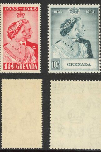 Grenada SG166/7 1948 Silver Wedding U/M Cat 24.15 pounds